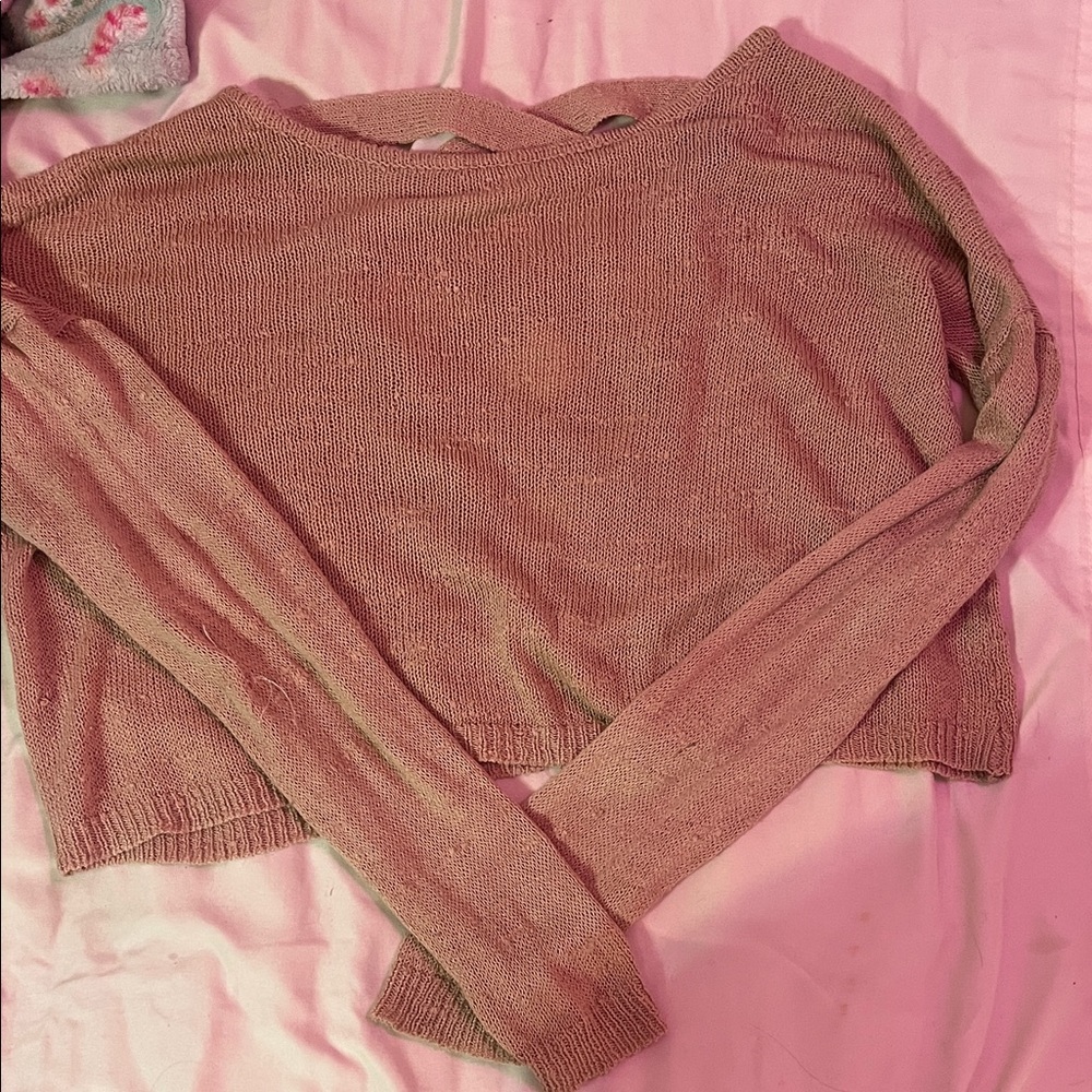 Forever 21 Mauve Crew Neck Sweater